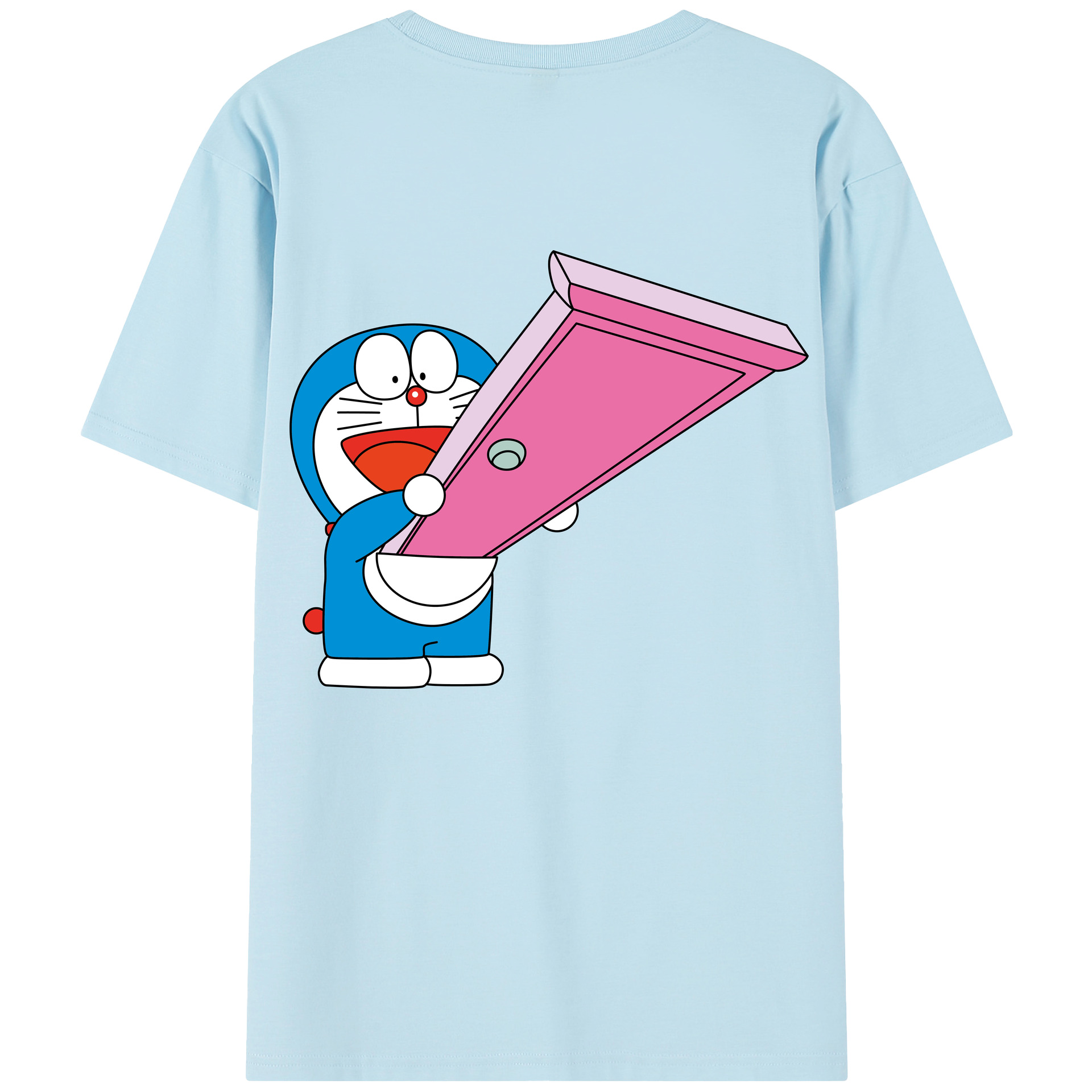 （画像用） ドラえもん Doraemon 綿100％半袖Tシャツ（背面プリント）